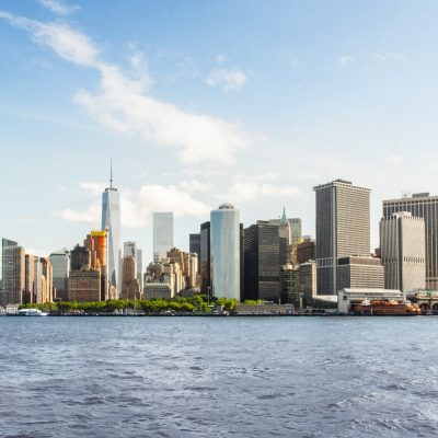 Stunning view of Manhattan from the water