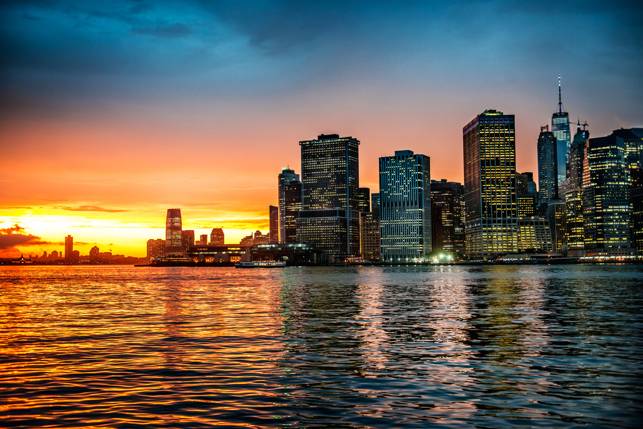 nyc cruise sunset