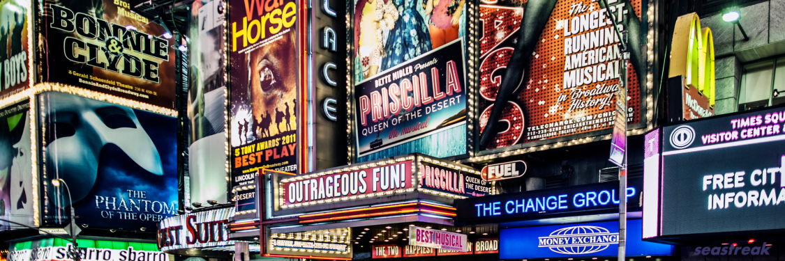 Broadway signs NYC